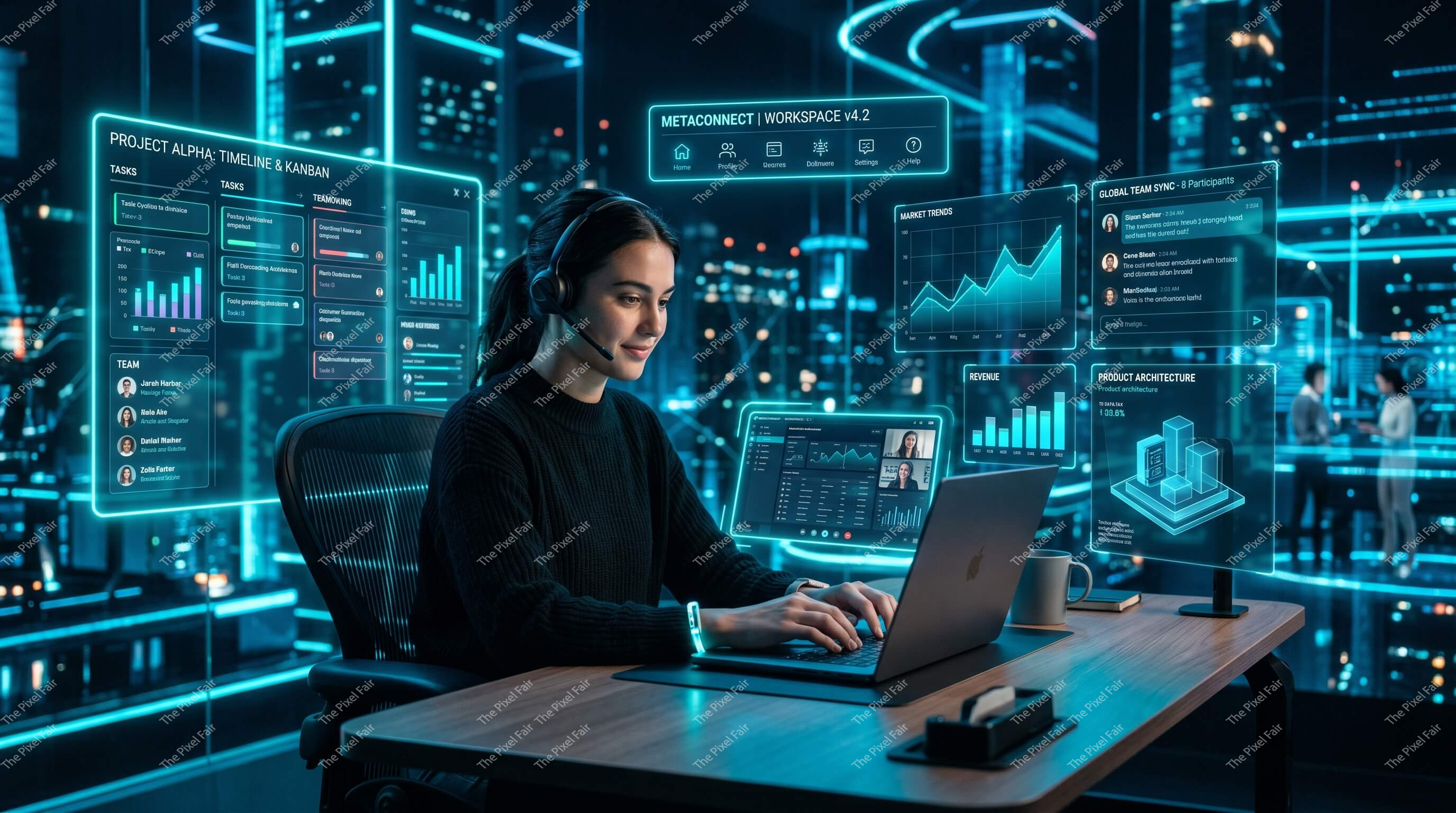 Remote Work Metaverse Office